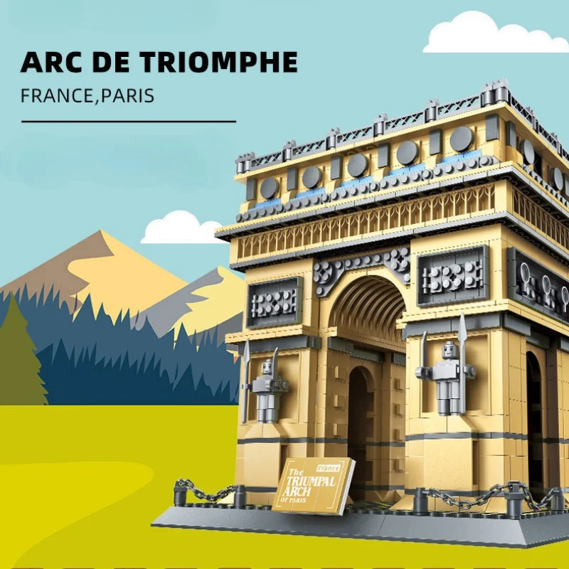 Lego Set Creator - Arco triunfal da frança blocos de
